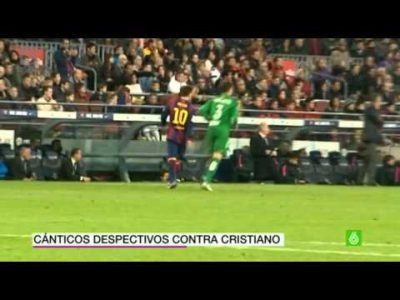 barcelona fans chant cristiano is a drunk mocking ronaldos birthday celebrations youtube 1424090043n8g4k
