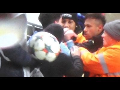 neymar tries to fight against manchester city fan after being teased youtube 1424860190ngk84