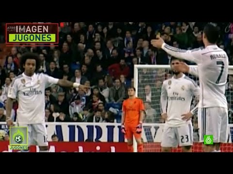 discusion entre cristiano ronaldo y marcelo durante el real madrid 1 1 villareal 2015 youtube 142531846284gkn