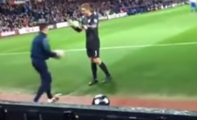 Cheeky Villa ball boy nutmegs QPR keeper Rob Green YouTube