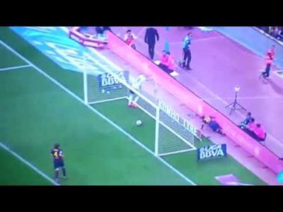 lionel messi fell flat on his face celebrating his 400th barcelona goal youtube 1429463175k84gn