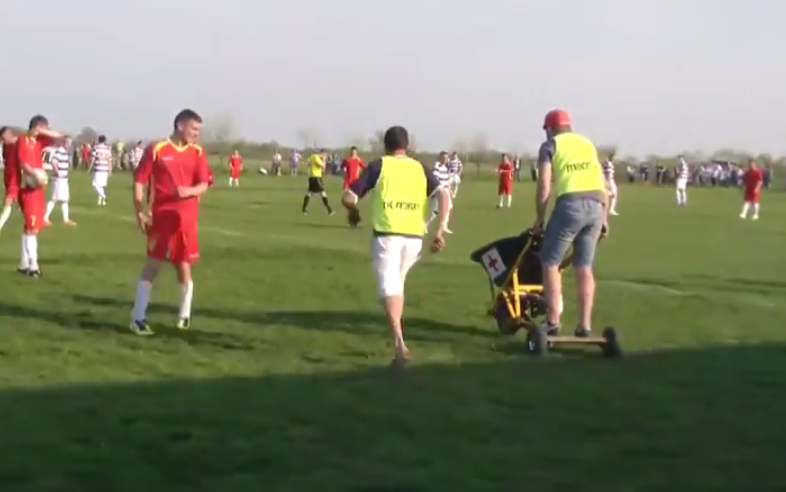 Funny rumunian football doctor YouTube