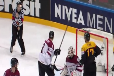 Watch Robert Söderlinds Vine Referee got his family jewels checked out at the IIHFWorlds today. GER LAT