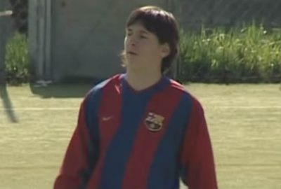 The unpublished images of Messi.young barca