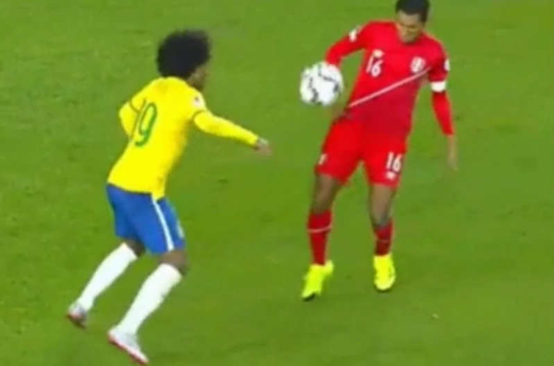 Watch Chelsea Championss Vine Willian in action against Peru