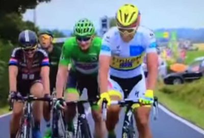 Sagan jokes to do Echelon after Green Jersey sprint
