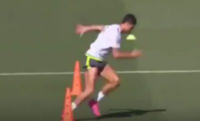 Ronaldo amazing sprint on training