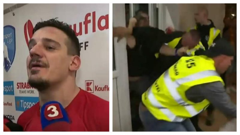Video: Fans Banskej Bystrice sa pustili do Radivojeviča a následne chceli vtrhnúť do kabíny svojich hráčov 1 branko