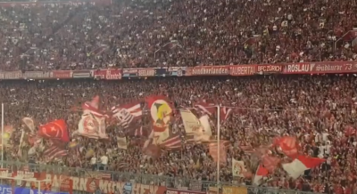 Bayern Munich fans Who the f ck is Barcelona hey hey