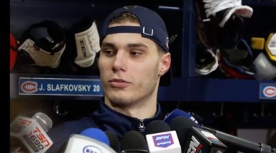 slafkovsky debut speech