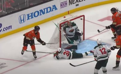 7 Trevor Zegras Scores Incredible Lacrosse Style Goal That s Ruled Out After Offside Review YouTube