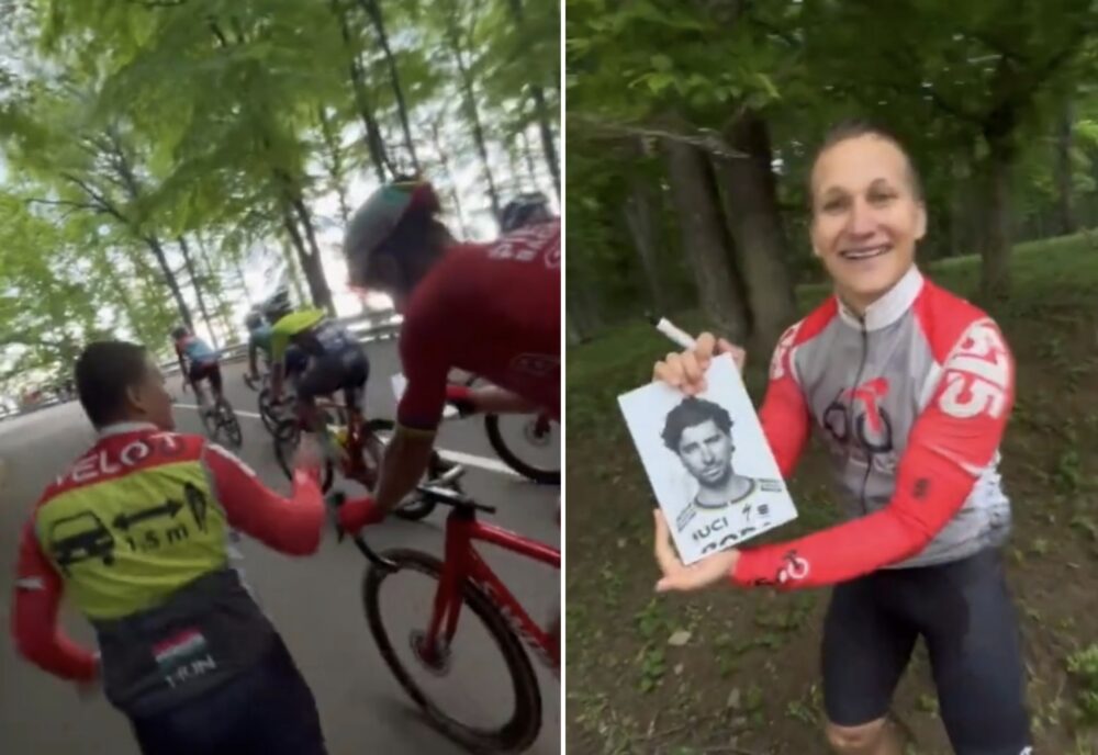 Video: Sagan opäť zabával fanúšikov, počas pretekov podpísal svoju knihu 1 IMG 20240511 180552