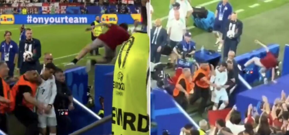 Video: Jeden z fanúšikov po zápase takmer škaredo ublížil Cristianovi Ronaldovi, takto chcel na neho skočiť 1 IMG 20240627 131650
