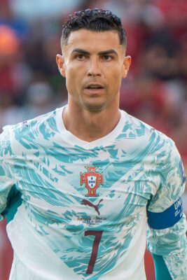 Cristiano Ronaldo počas zápasu portugalskej reprezentácie