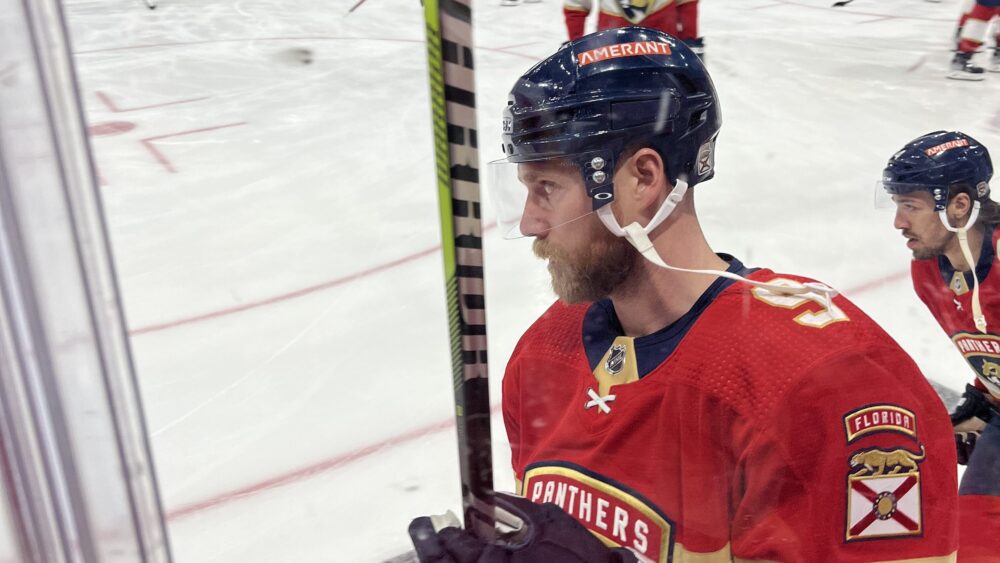 Florida prepísala históriu NHL. Verhaeghe aj Bennett strelili hetrik 1 Sam Bennett v drese Floridy Panthers počas rozkorčuľovania v roku 2023